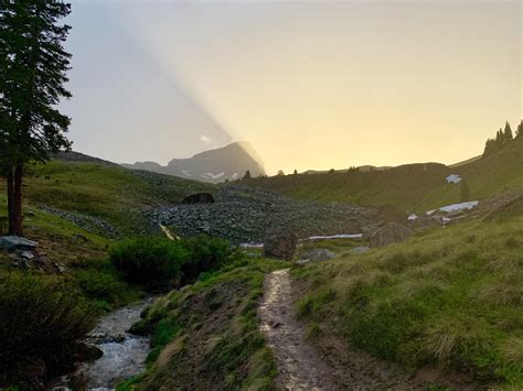 Uncompahgre Peak At Sunset San Juan Mountains Co We Backpacked In