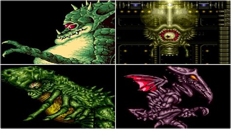 Super Metroid All Bosses And Ending Youtube