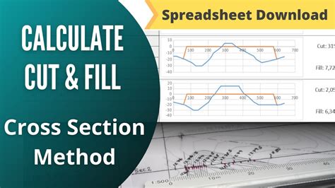 Calculate Earthworks Cut And Fill With A Spreadsheet The Cross Section