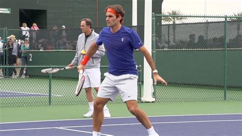 Roger federer forehand and backhand volley in slow motion (210 fps). Roger Federer Volley In Super Slow Motion 4 - Indian Wells ...