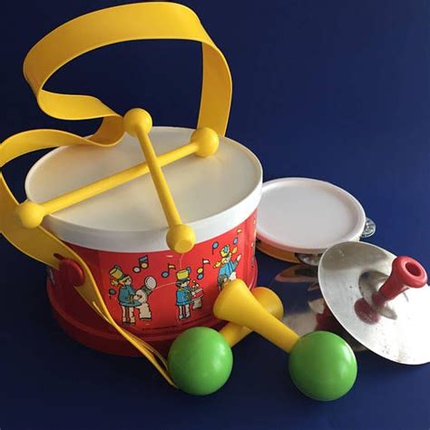 Vintage Fisher Price Marching Band Drum Set 921 Toy Etsy Vintage