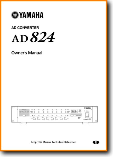 Yamaha Ad 824 E Cd Player On Demand Pdf Download English