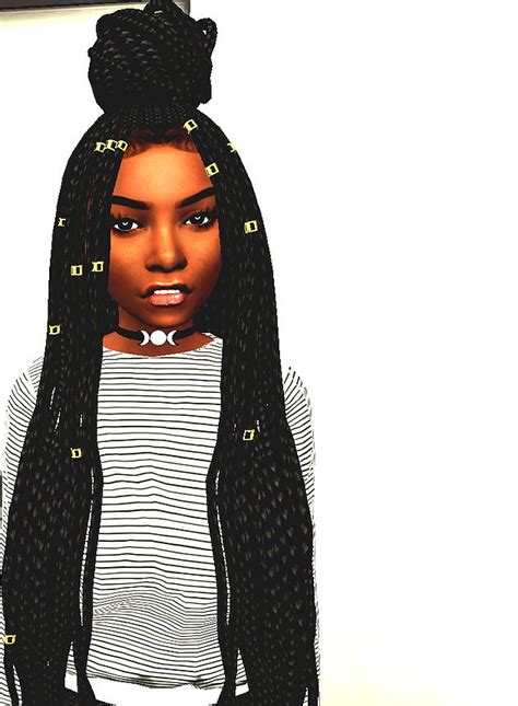 Ebonixsims Sims 4 Black Hair Sims Hair