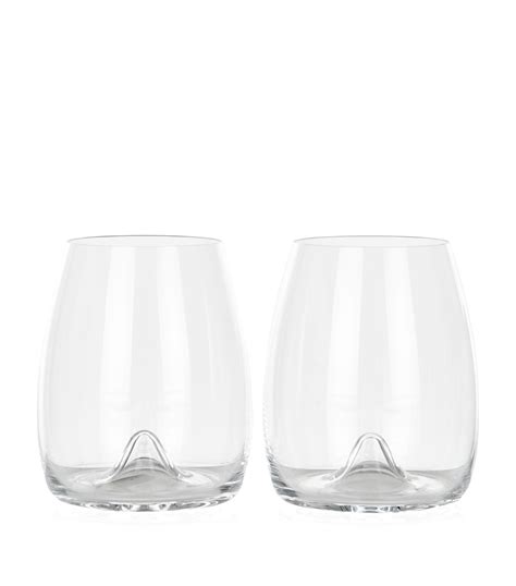 Waterford Elegance Stemless Wine Glass Set Of Harrods Uk