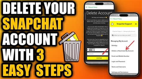 how to delete snapchat account 2023 how to delete snapchat account permanently 2023 youtube