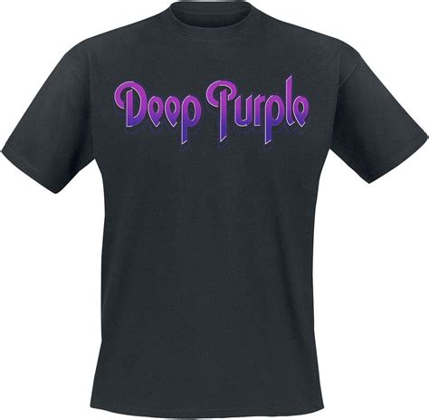 Deep Purple Logo T Shirt Schwarz M Amazonde Bekleidung