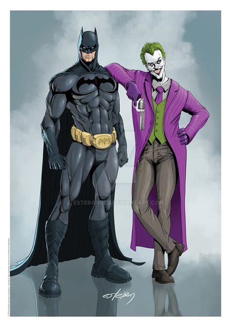 Batman And Joker By Estebanned On Deviantart