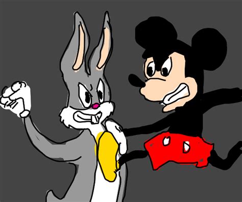 Bugs Bunny Vs Mickey Mouse Drawception