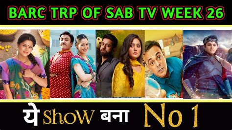 Sab Tv All Shows Trp Of This Week Barc Trp Of Sab Tv Trp Report Of
