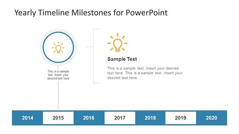 Yearly Timeline Milestones For Powerpoint Slidemodel