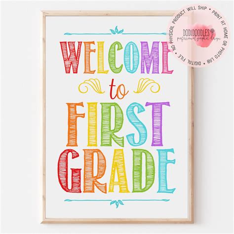 Welcome To First Grade Classroom Decor First Grade Welcome Teacher