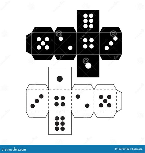 Template For Paper Dice