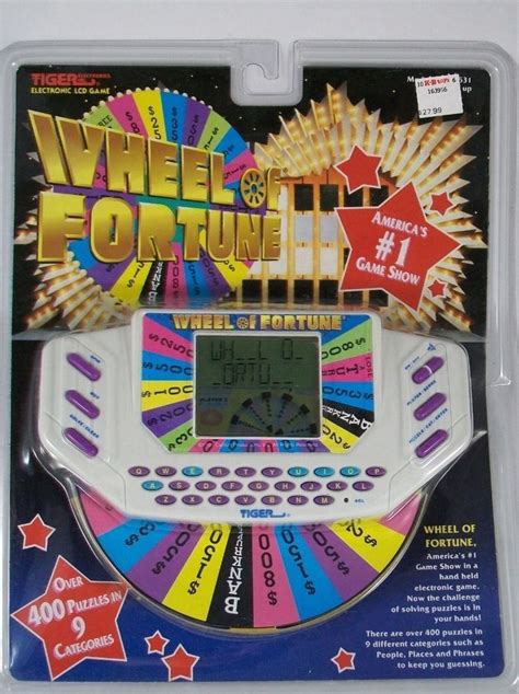 Wheel Of Fortune Electronic Handheld Game 1995 Sealed Tiger 7 531 400