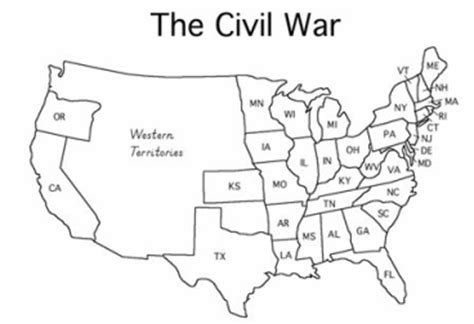Us Civil War Map Blank My XXX Hot Girl