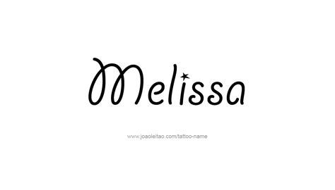 Tattoo Design Nome De Melissa Cursive Tattoos Tattoo Lettering