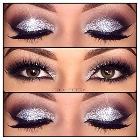 Silver Sparkle Eye Makeup Pictures Photos And Images For