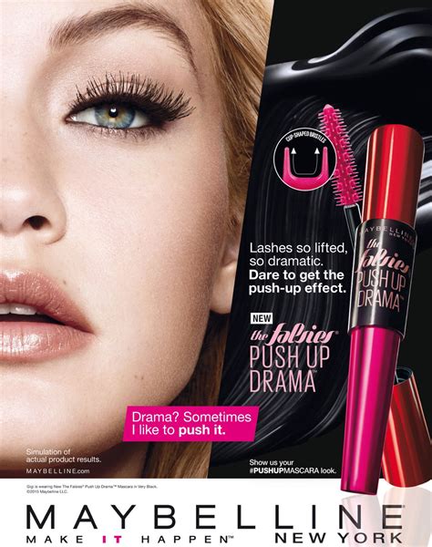 Maybelline Cosmetic Advertising With Gigi Cosmetics Advertising