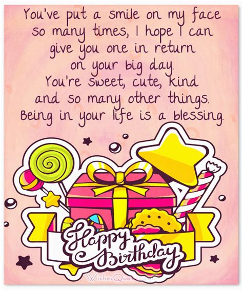Cute Happy Birthday Quote 100 Sweet Birthday Messages Adorable Birthday