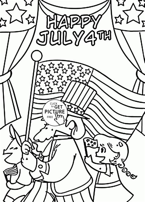 Happy 4th of july coloring page: July 4th Coloring Page - Coloring Home