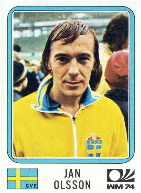 jan olsson of sweden 1974 world cup finals card world cup final world cup 1974 world cup