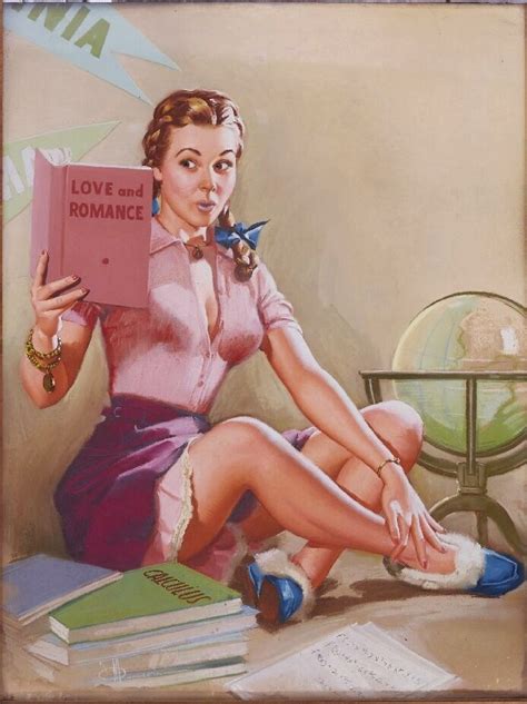1940s Pin Up Girl The Scholar Picture Poster Print Art Pin Up Ebay