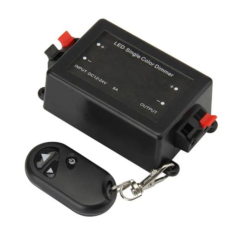 LED Single Color Dimmer Key RF Remote Control Wireless LED Controller V V DC A For SMD