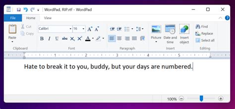 Rip Wordpad Microsoft Will Remove This Longtime Word Processing App