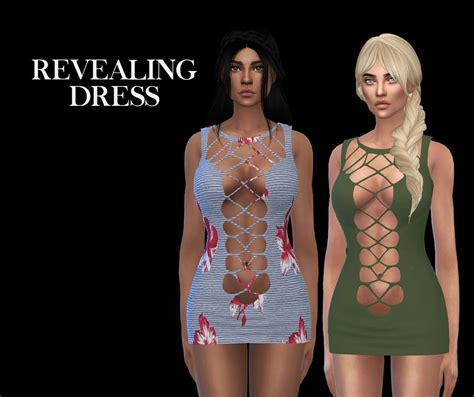 Revealing Dress New Revealing Dresses Sims 4 Clothing Dresses