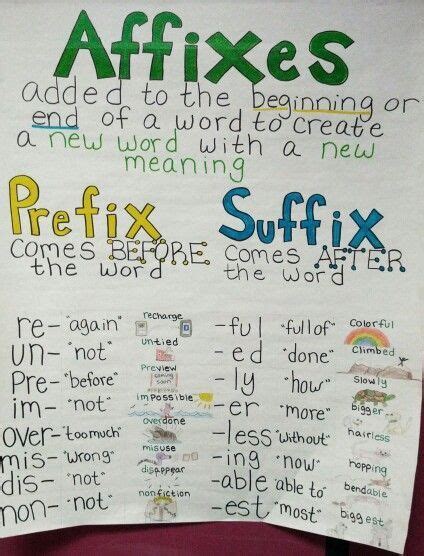 Prefix And Suffix Anchor Chart 3rd Grade Hot Sex Picture