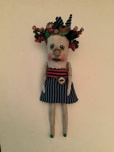 Odd Doll A Weird Art Doll Sandy Mastroni Stripes Weird Etsy In 2021