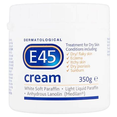 E45 Cream Itch Relief All Sizes 50g 125g 350g 500g Uk Pharmacy