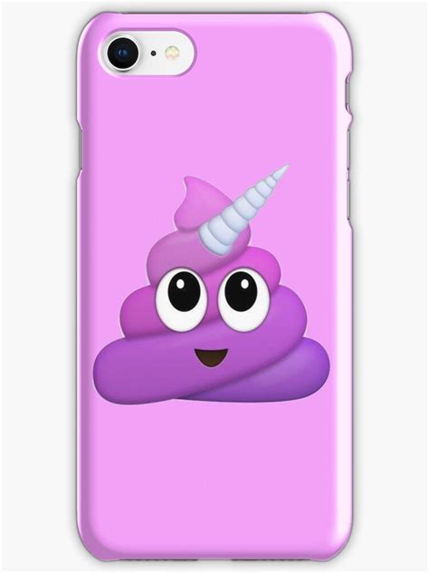 Purple Unicorn Poop Emoji Iphone Cases And Skins By Winkham Redbubble