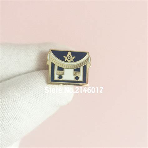 18mm Masonic Hard Enamel Pin Brooch Apron Lapel Pins Badge Mason