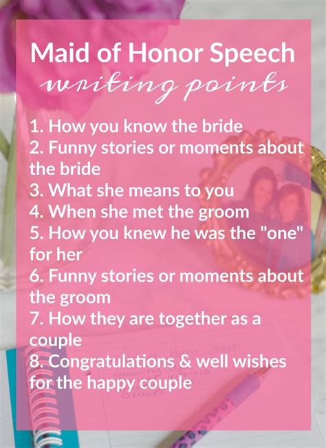 How To Write A Maid Of Honor Toast Examples