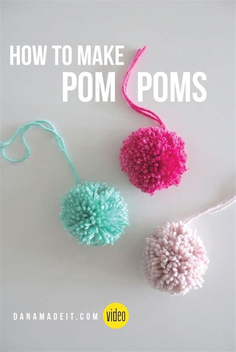 Yarn Pom Poms Made Everyday