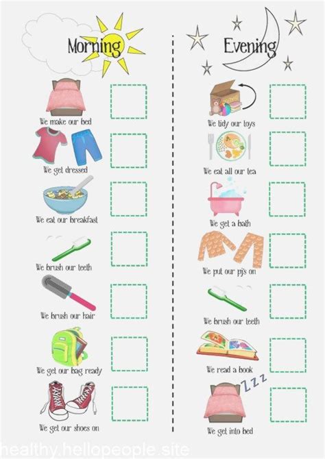 Yes, you know what i'm talking about. Kids Routine, Printable, morning routine, evening routine ...