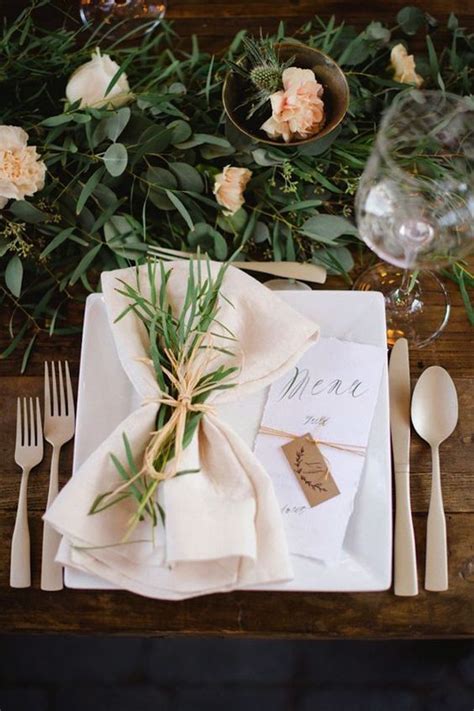 24 Fabulous Wedding Table Place Settings Wed Love To Sit Down To