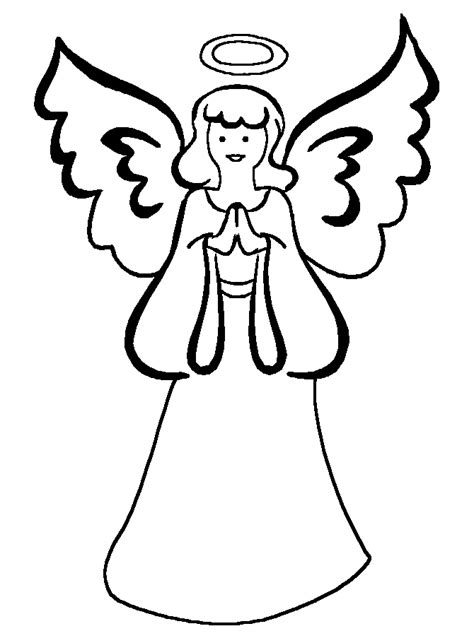 Free Printable Cute Angel Coloring Pages For Kids