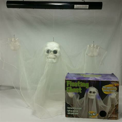 Gemmy Floating Ghost Animated Halloween Decor Lights Sound Motion