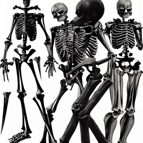 Manga Skeleton Anime Full Color Skeleton In Metal Stable Diffusion