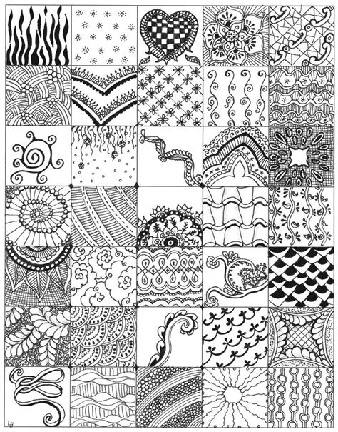 While Making My First 4 Zentangles I Started Making Samples Of Possible