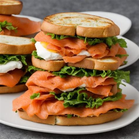 Smoked Salmon Breakfast Sandwich Recipe