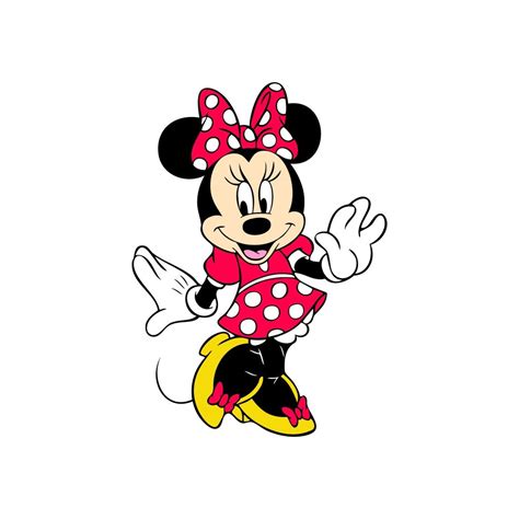 Minnie Mouse Girl Red Dress Polka Dots Polkadots Digital Etsy Singapore