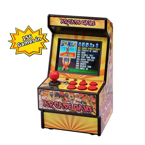 Rechargeable Mini Arcade Game Retro Handheld Video Game Built In 156
