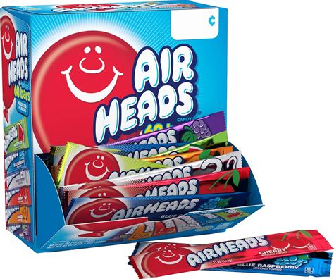 Airheads Candy Bars Variety Bulk Box Chewy Full Size Fruit Taffy