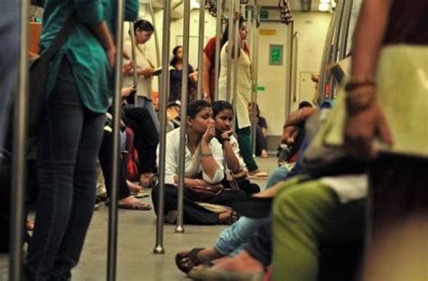 Classist Much Mother And Child Take Seats In Delhi Metro Nanny Sits On