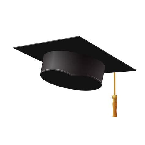 Premium Vector Graduation Cap On White Background Illustration