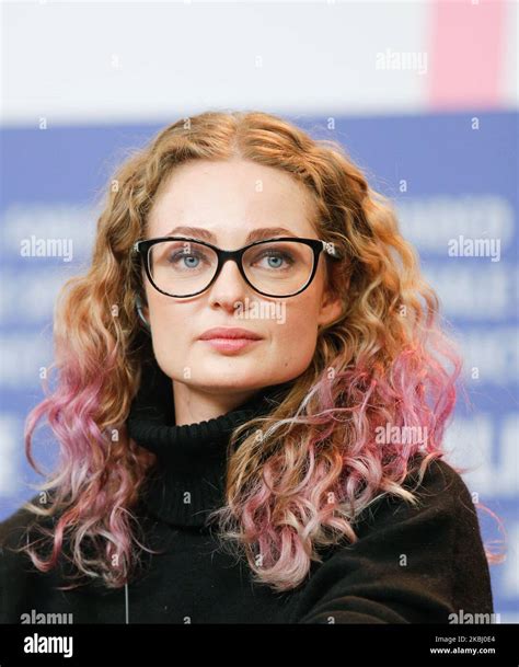 Actress Olga Shkabarnya Attend The Dau Natasha Press Conference During 70th Berlinale