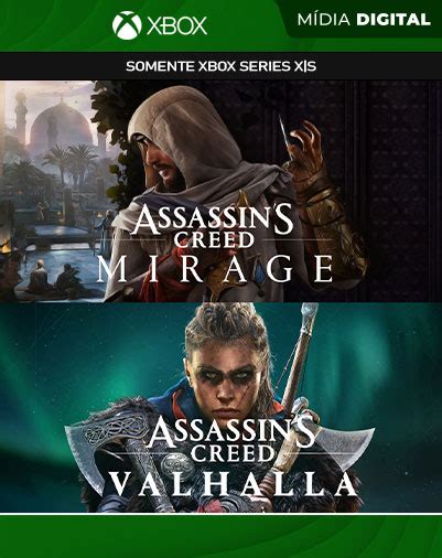 Pacote Assassin S Creed Mirage Valhalla M Dia Digital Xbox One