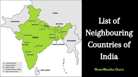 Neighbouring Countries of India 2021 | Full Details About Borders of India